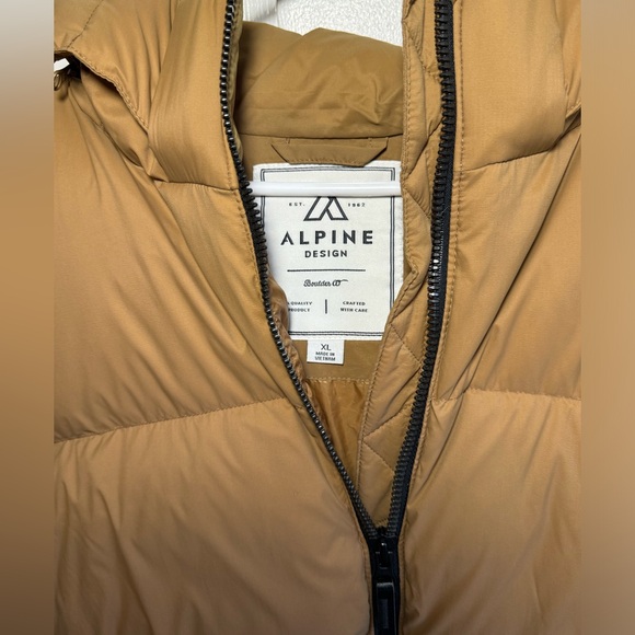 Alpine Womens Dream Puff Down Jacket - Camel/brown - XL - Picture 4 of 8